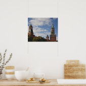Spasskaya Tower op het Rode Plein, Moskou, Rusland Poster (Keuken)