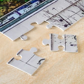 Spassky Tower en Moskou Kremlin, Rusland. Legpuzzel (Zijkant)