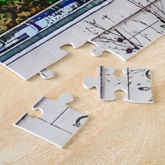 Spassky Tower en Moskou Kremlin, Rusland. Legpuzzel (Zijkant)