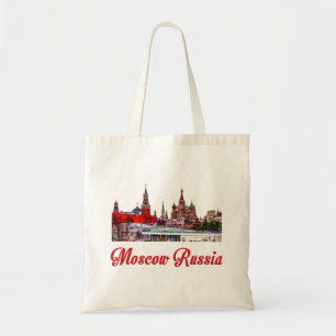 Spassky Tower en Moskou Kremlin, Rusland. Tote Bag