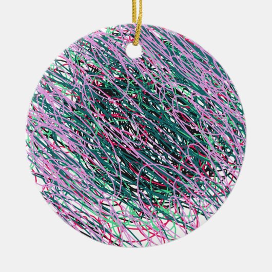Spastic Yarn Keramisch Ornament (Voorkant)