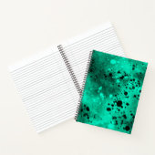 Spat effect groen & zwart  notitieboek (Binnen)