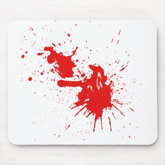Spat mousepad met verf muismat (Voorkant)