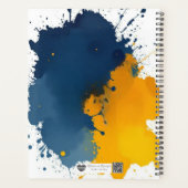 Spat van verf van de kunstenaar planner (Achterkant)