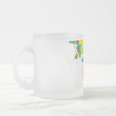 spat verf, kwast matglas koffiemok (Links)