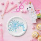 Spat water papieren bordje (Feest)