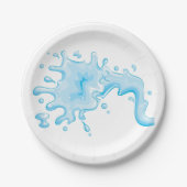 Spat water papieren bordje (Voorkant)