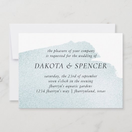 Spat water van turquoise | Donkere droevige waterv Kaart (Voorkant)