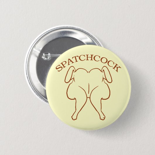 Spatchcock Chicken Ronde Button 5,7 Cm (Voorkant /achterkant)