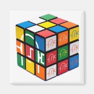 Spatel City Cube vierkante magneet