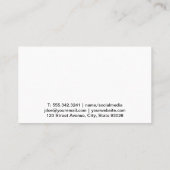 Spatel en Chef Pet Logo | culinair koken Visitekaartje (Achterkant)