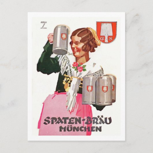 Spaten Brä u - Hohlwein Briefkaart (Voorkant)