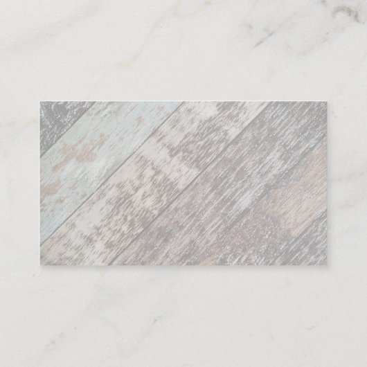 spatglas | Houten planken achtergrond Visitekaartje (Achterkant)