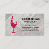 spatglas | Houten planken achtergrond Visitekaartje (Voorkant)