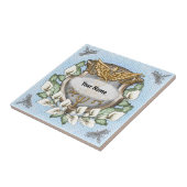 Spath lily shield caduceus  tegeltje (Zijkant)