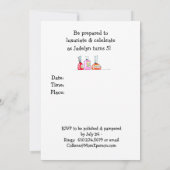 Spa'thday Party Invitation Kaart (Achterkant)