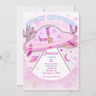 Spatie Cowgirl Birthday Party Invitation! Kaart