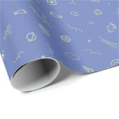 Spatie Doodle Lavendelblauw Inpakpapier (Rol Hoek)