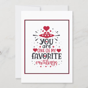 Spatie Favoriete Mens Plezier Hart Valentijns Groe Feestdagenkaart