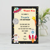 Spatie Feest Verjaardag Dank Je Kaart (Staand voorkant)