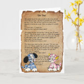 Spatie het "Duel" door Eugene Field Wenskaart Kaart (Gele Bloem)