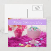 Spatie - het Hart van het Snoep van de "Gelukkige Feestdagenkaart (Voorkant / Achterkant)