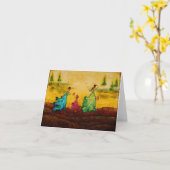 Spatie notecard met kunstwerk door Marabeth Quin Kaart (Gele Bloem)