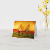 spatie notecard met kunstwerk door Marabeth Quin Kaart (Gele Bloem)