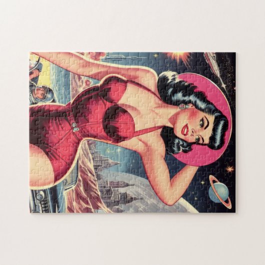 Spatie Sci-fi Pin-up Legpuzzel (Horizontaal)