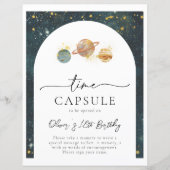 Spatie Tijd Capsule Sign | Ruimtevaart (Voorkant)