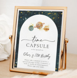 Spatie Tijd Capsule Sign | Ruimtevaart Poster