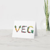 Spatie "Veg" binnen Notecards Kaart (Voorkant)
