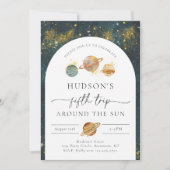 Spatie Verjaardagsuitnodiging | Vijfde Verjaardag Kaart (Voorkant)