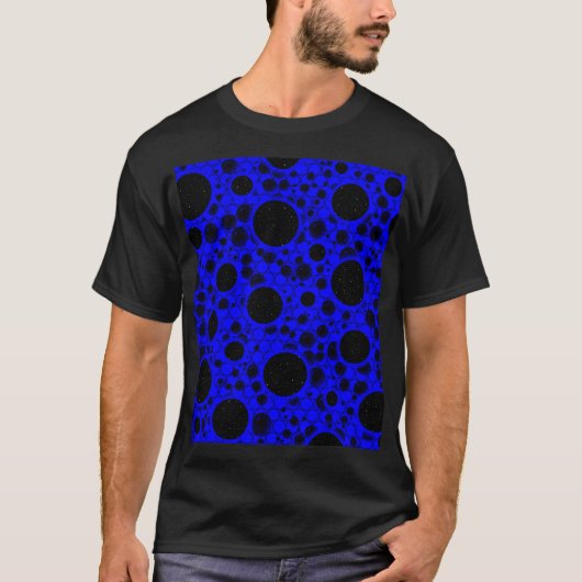 Spatiebubbel Vlekken - Blauw T-shirt (Voorkant)