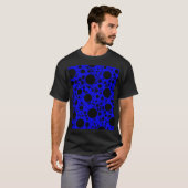 Spatiebubbel Vlekken - Blauw T-shirt (Voorkant volledig)