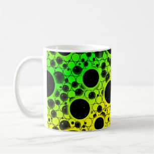 Spatiebubbel Vlekken - Geel/Groen Koffiemok
