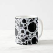 Spatiebubbel Vlekken - Glitter Wit Koffiemok (Voorkant rechts)