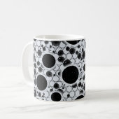 Spatiebubbel Vlekken - Glitter Wit Koffiemok (Voorkant links)