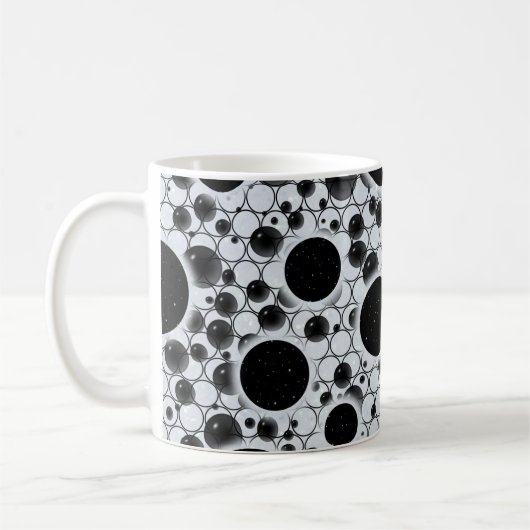 Spatiebubbel Vlekken - Glitter Wit Koffiemok (Links)