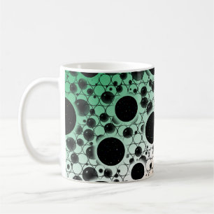 Spatiebubbel Vlekken - Groen/Wit/Oranje Koffiemok