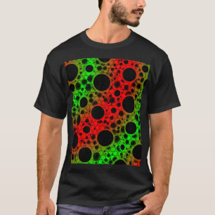 Spatiebubbel Vlekken - Rood/Groen T-shirt