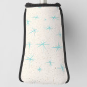 Spatietijd Turquoise Starbursts Putter Hoesje Golfheadcover (Draai 90)