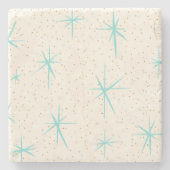 Spatietijd Turquoise Stone Onderzetter (Voorkant)