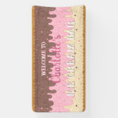 Spatjes en Napolitaans ijs Spandoek (Verticaal)