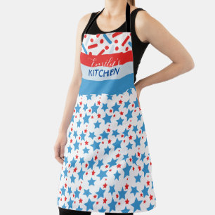 Spatjes Rood Wit Patriotische Vlag Chef Schort