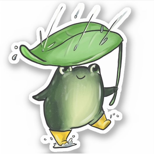 spatkikker sticker (Voorkant)