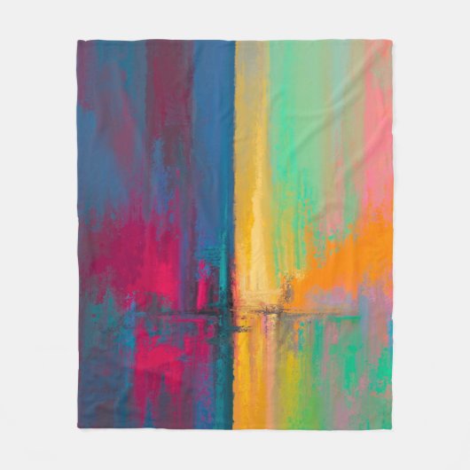 Spatpaint Fleece Deken (Voorkant)
