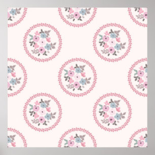  spatroon in kleine bloemen. Millefl Poster