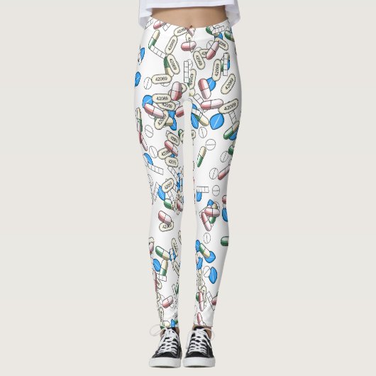 Spatroon van pillenstrooisel leggings (Voorkant)