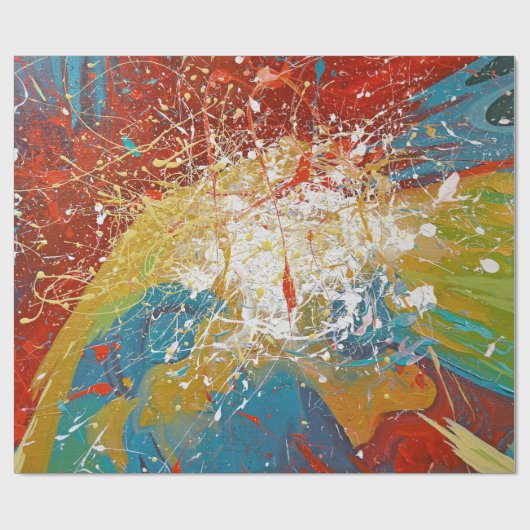 spatten cadeaupapier (Vlak)